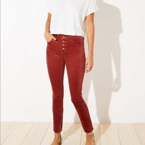Velvet High Waist Skinny Pants 🧡